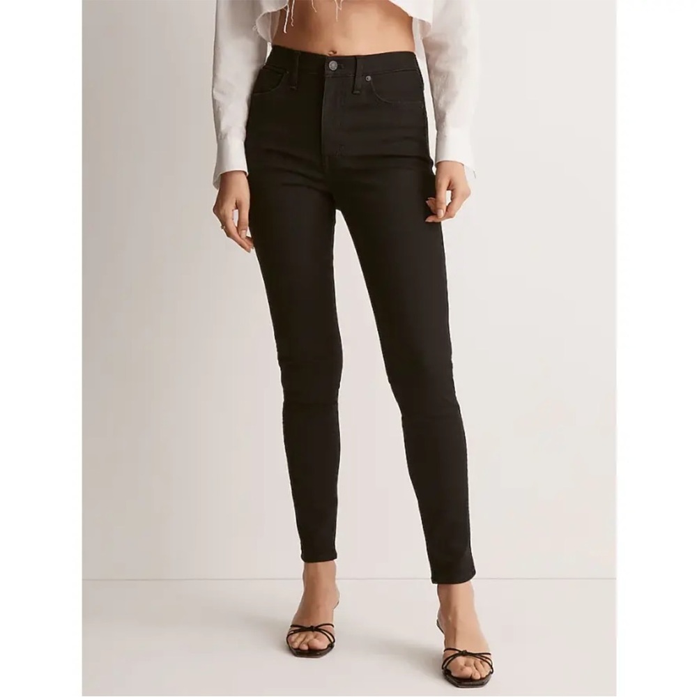 Madewell 10’ High Rise Black Skinny Jeans NG702